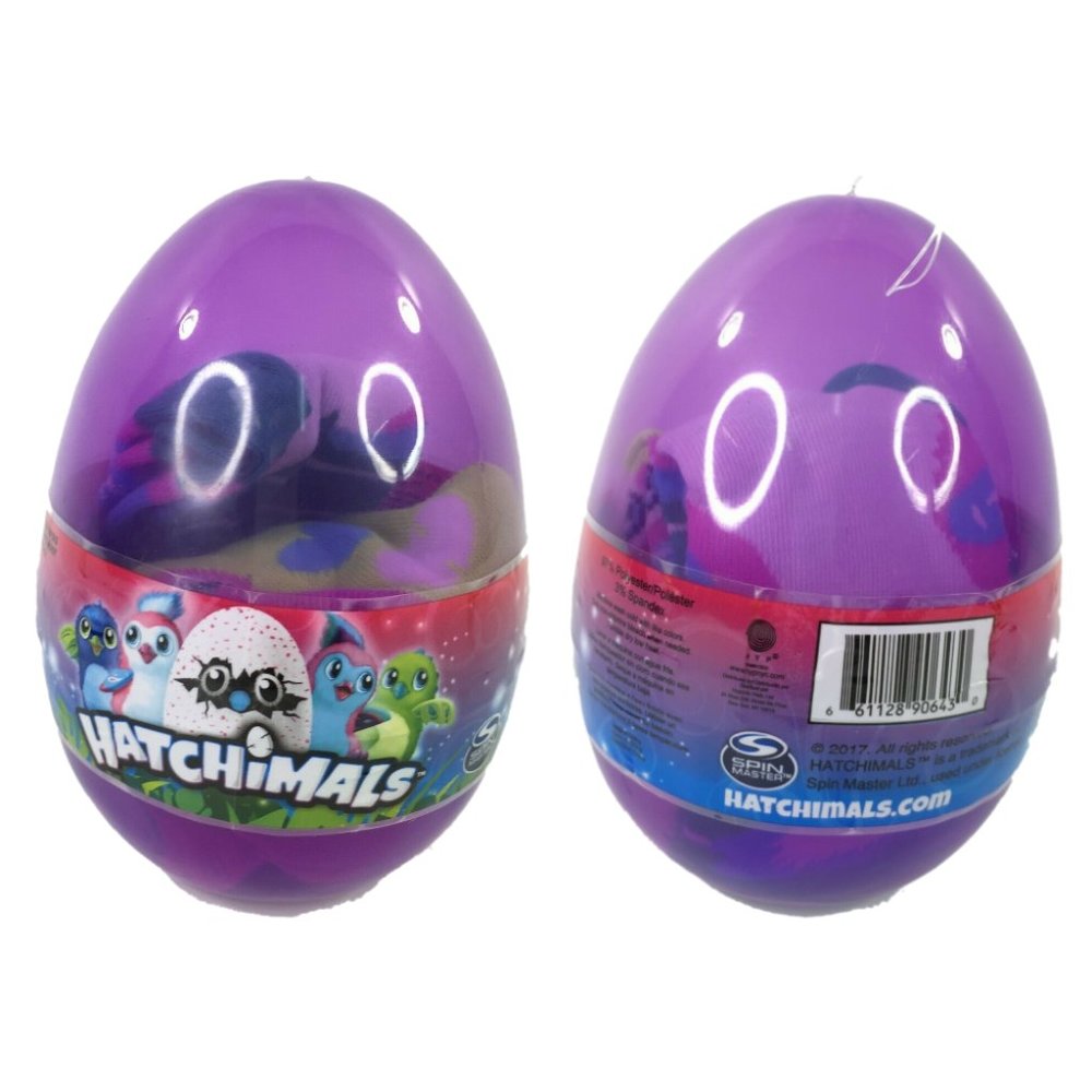 Hatchimals Girls 2 Pair Crew Socks in Purple Egg